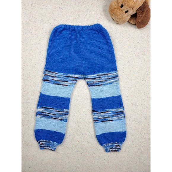 Blue Knit Jogger Harem Pants 3t - Picture 6 of 7